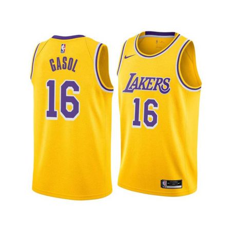 Youth Los Angeles Lakers Pau Gasol Icon Edition Jersey - Gold